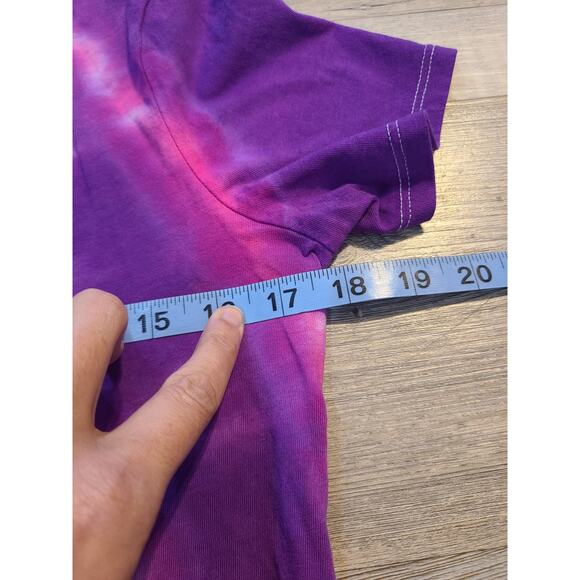 Old navy small women's relaxed fit tie dye "mascara and coffee" tee - Picture 5 of 6